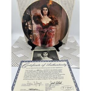 Gone With The Wind Golden Anniversary Plate Scarlett’s Resolve New